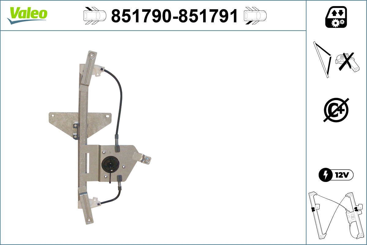 Alzacristallo VALEO 851791
